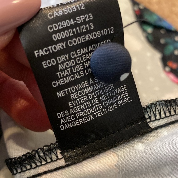 NWOT FOR LOVE & LEMONS Florentina Black & Floral Print Midi Dress, size Small - Picture 13 of 14